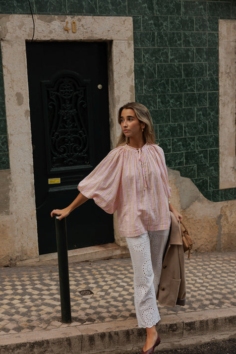 Poet Blouse ~ Pink Sorbet