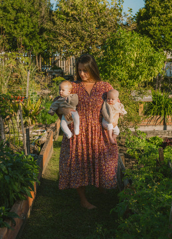 Kyra Midi Dress ~ Sumac